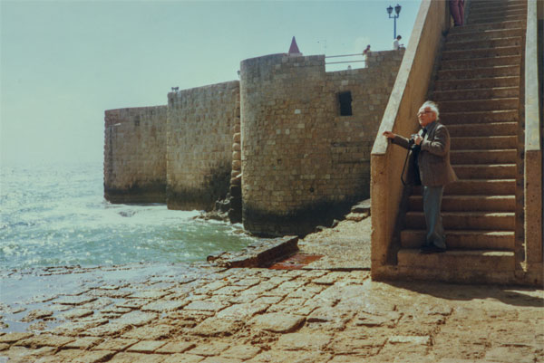 Ismar David visiting Akko