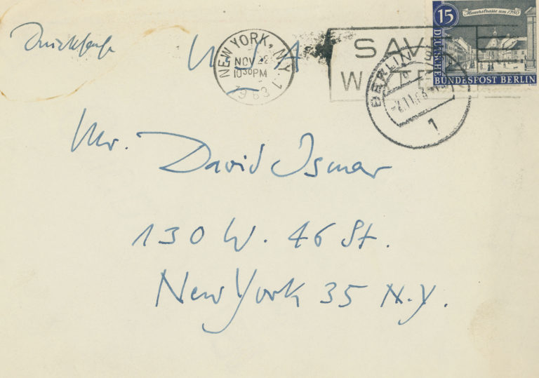 Johannes Boehland envelope
