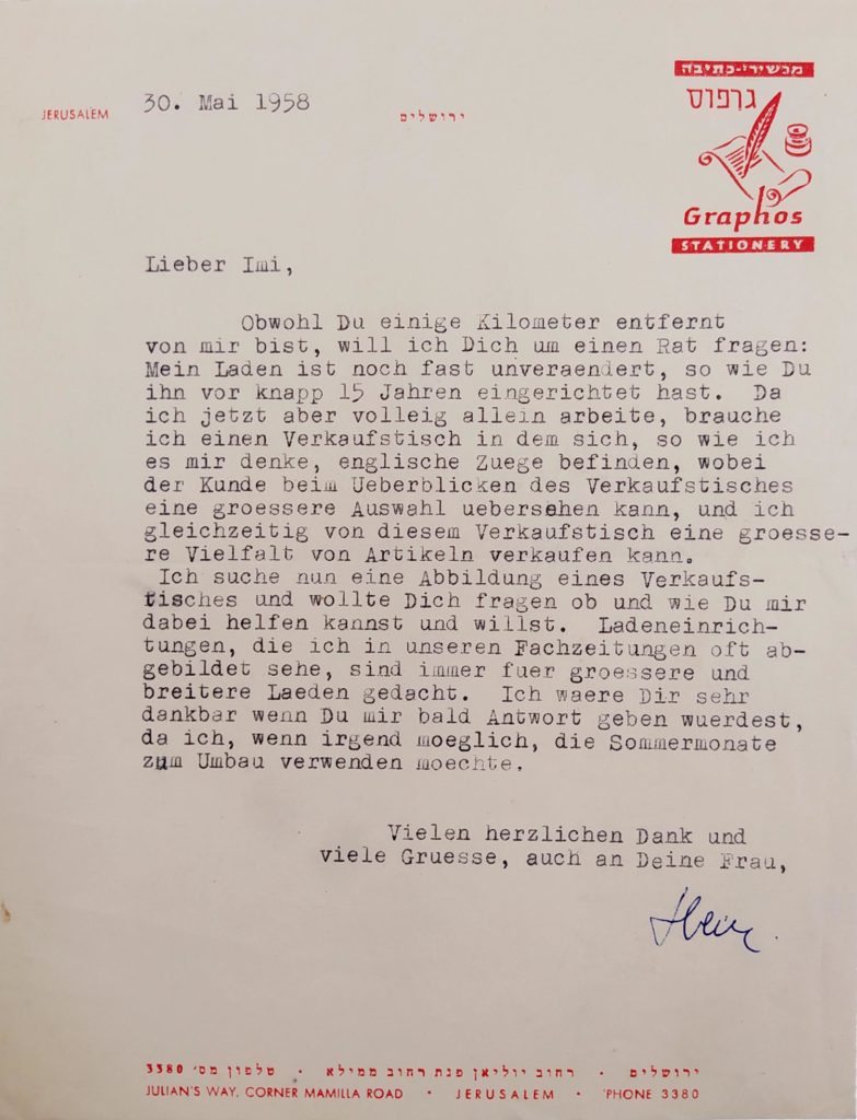 Letter from Heinz Freudenthal