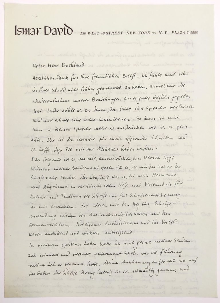 Letter to Johannes Boehland