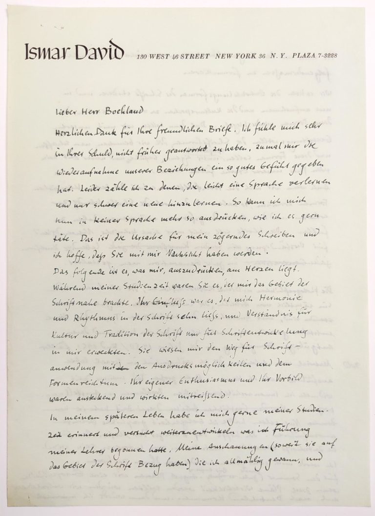 Letter to Johannes Boehland