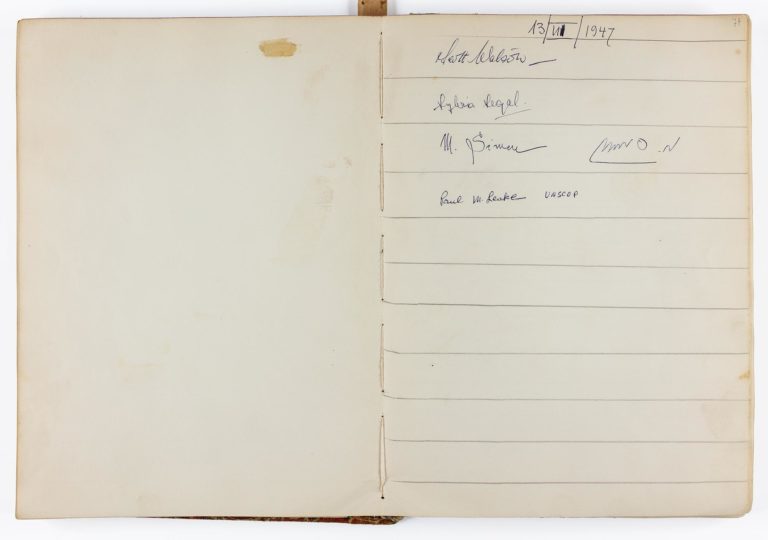 Universitas Booksellers guest book