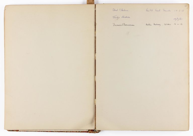 Universitas Booksellers guest book