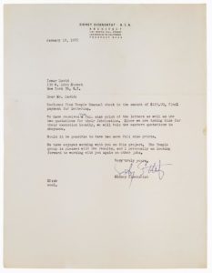 Letter from Sidney Eisenshtat