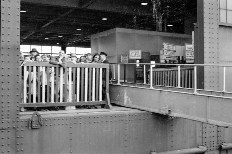 On board the S.S. Flandre