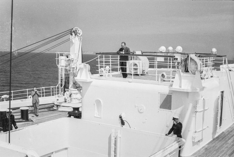 On board the S.S. Flandre