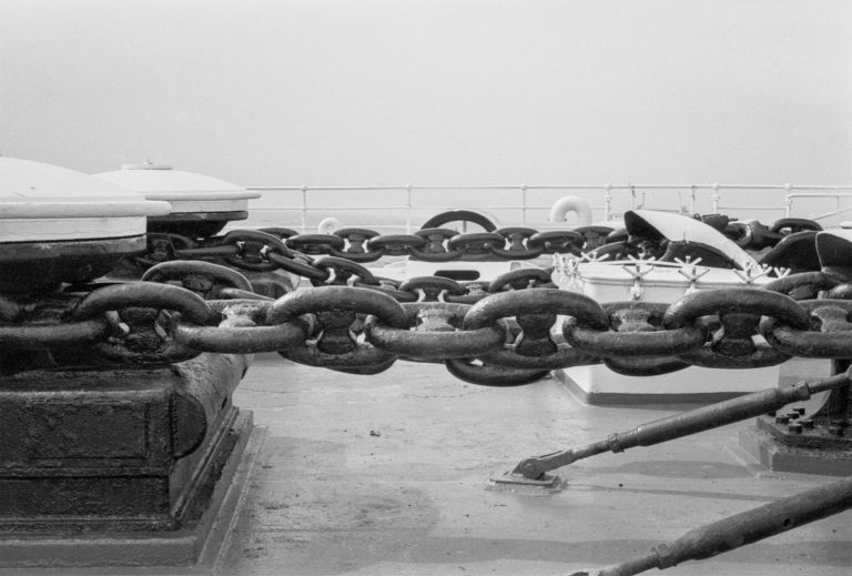 On board the S.S. Flandre