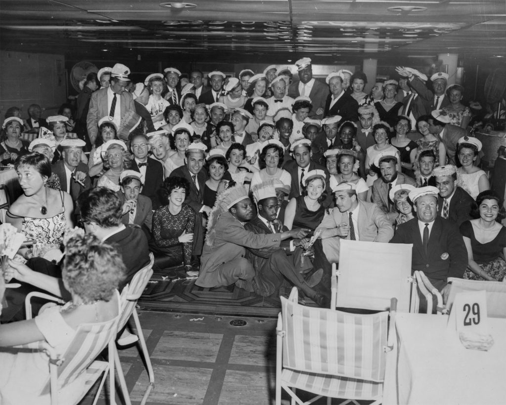 On board the S.S. Flandre