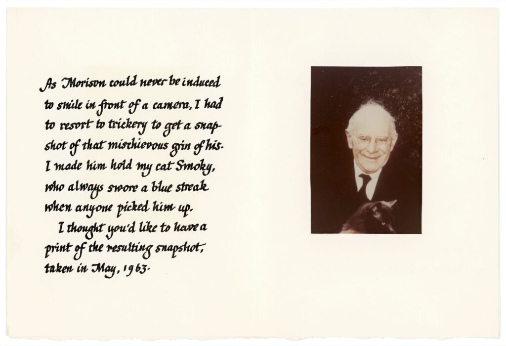 Card from Beatrice Warde