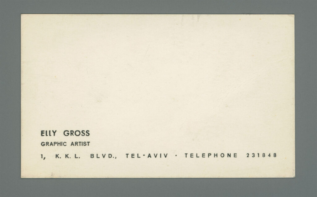 Elly Gross business card
