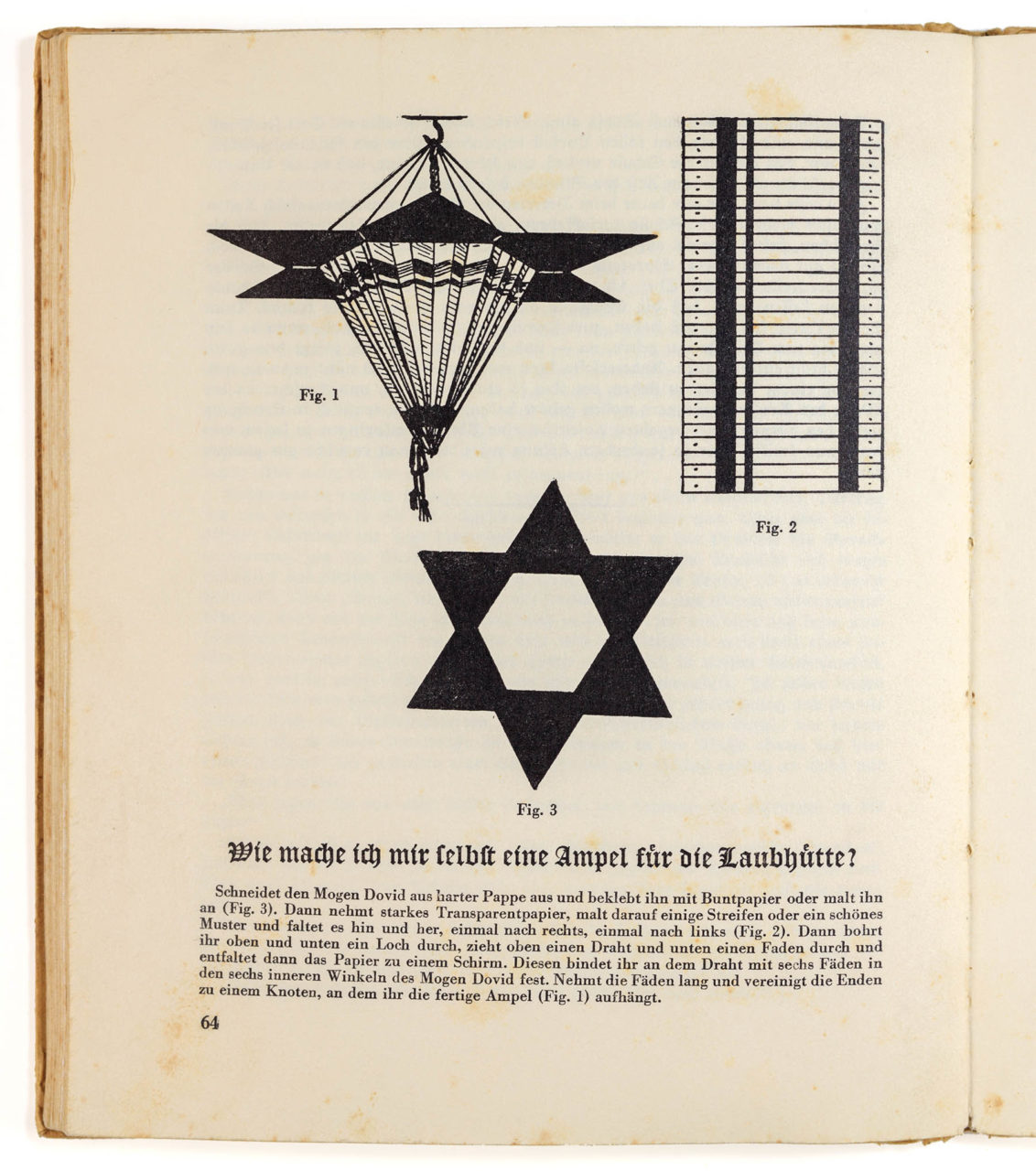 Design and illustration for a succah lamp