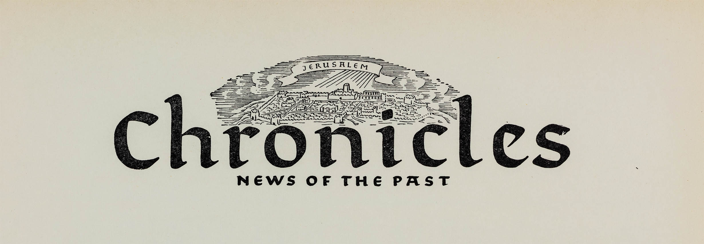 Masthead for Chronicles