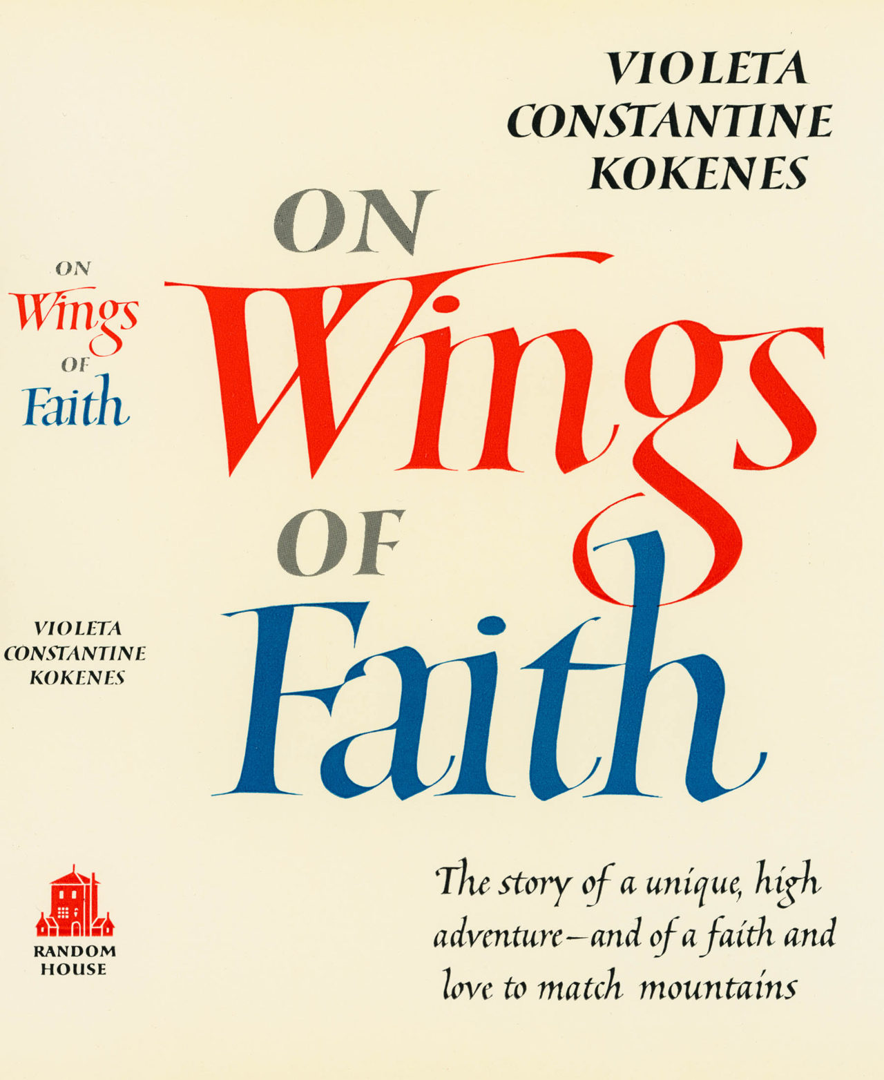 Book jacket of On Wings of Faith