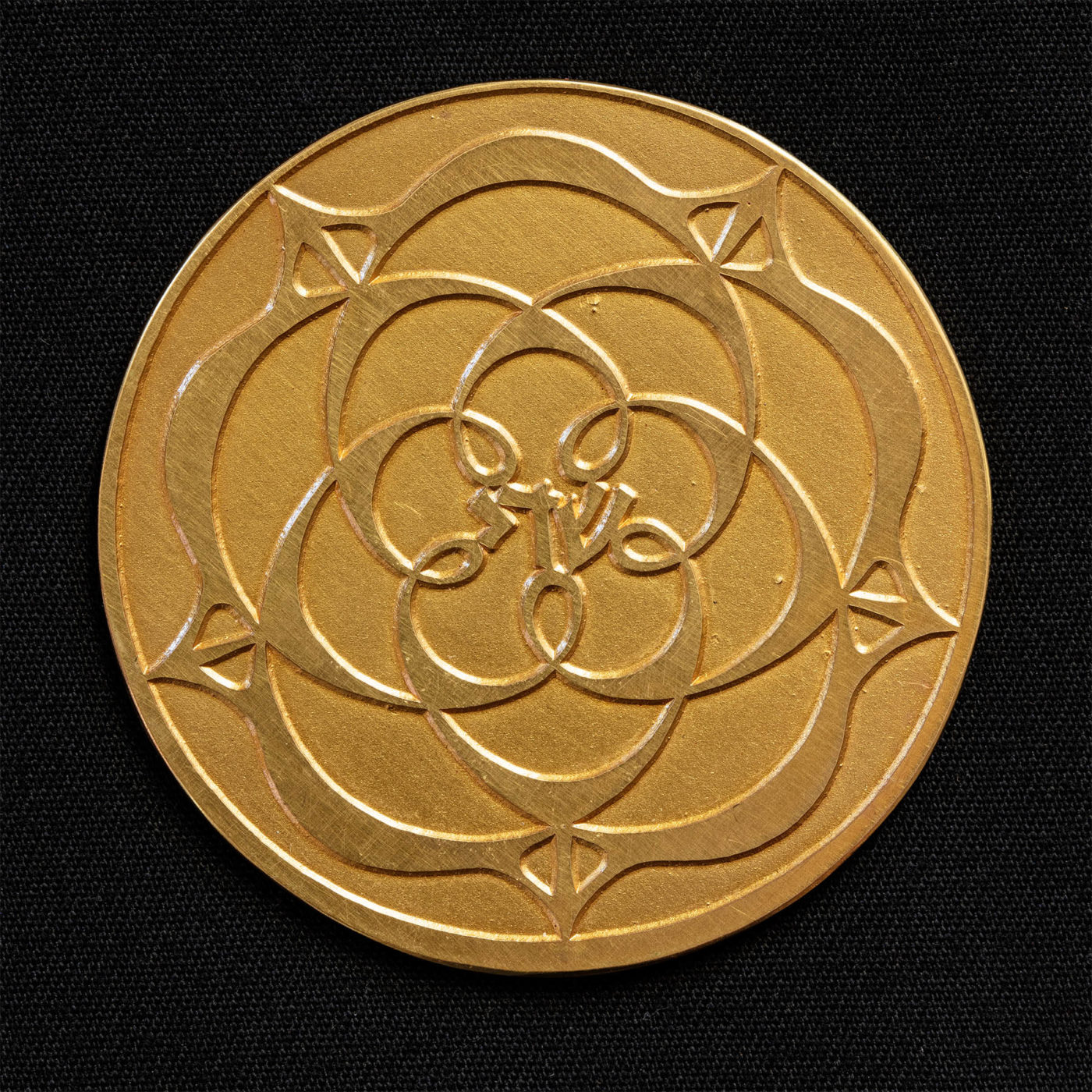 Brass rosette