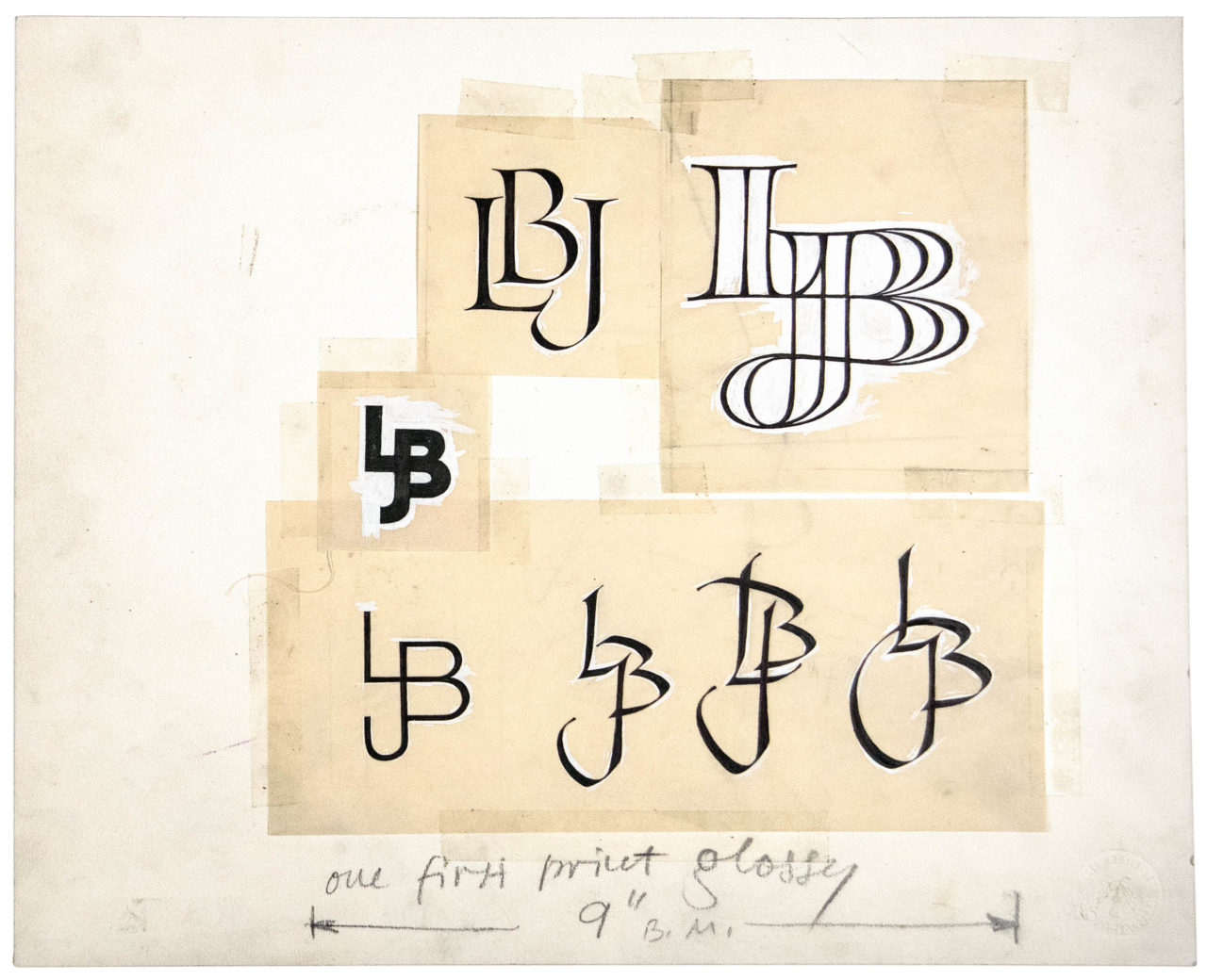 LBJ monograms