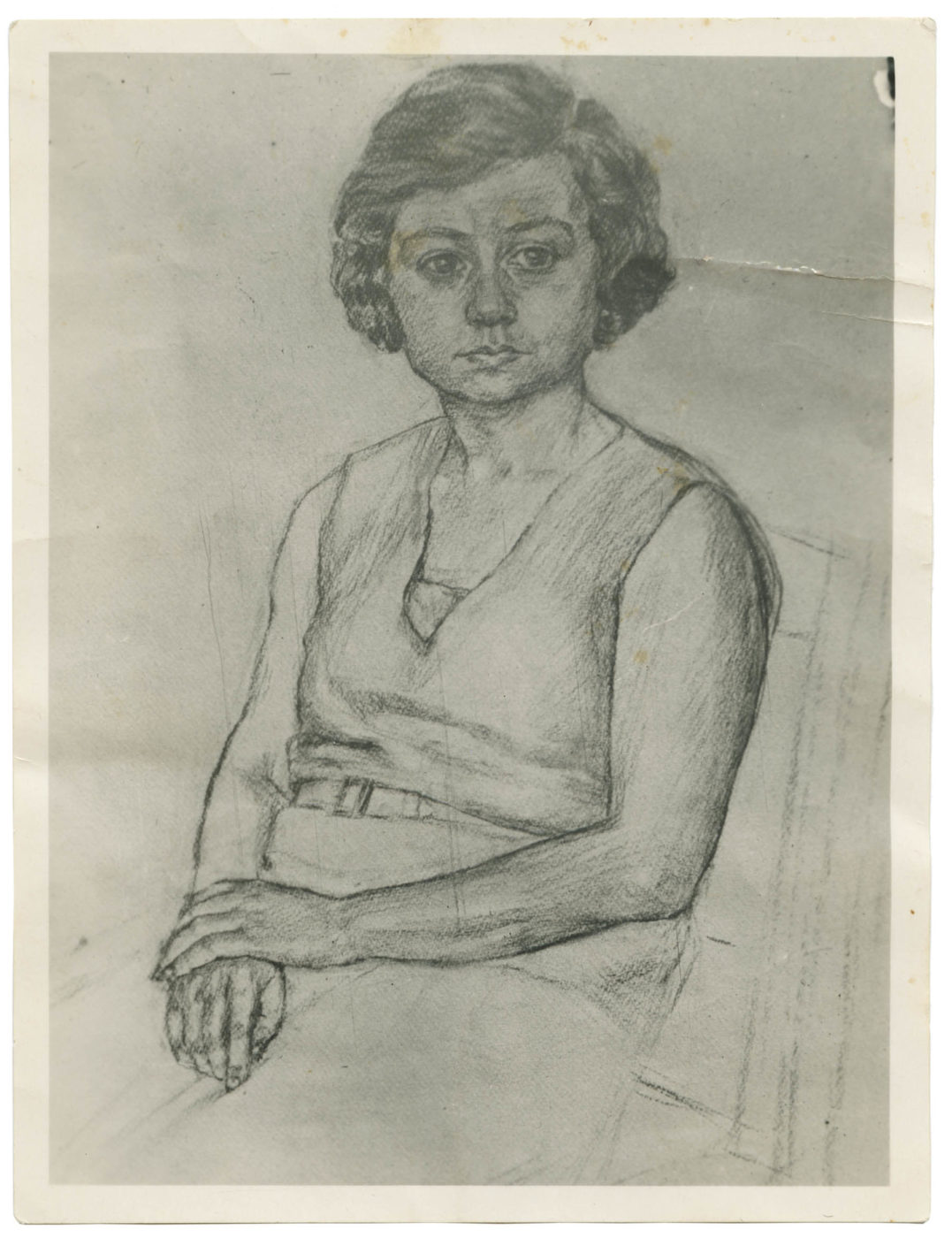 Portrait sketch of a woman