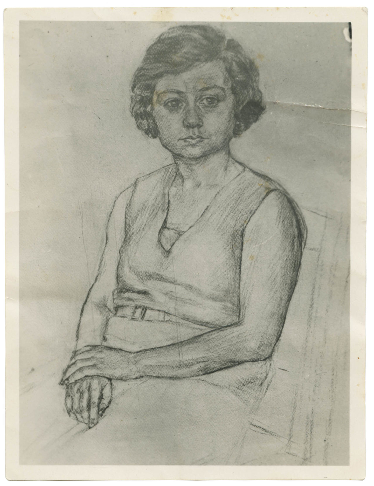 Portrait sketch of a woman