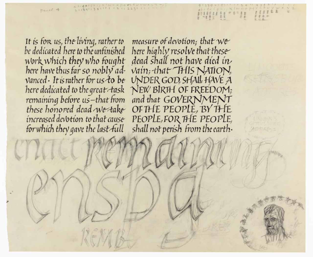 Gettysburg Address sketch