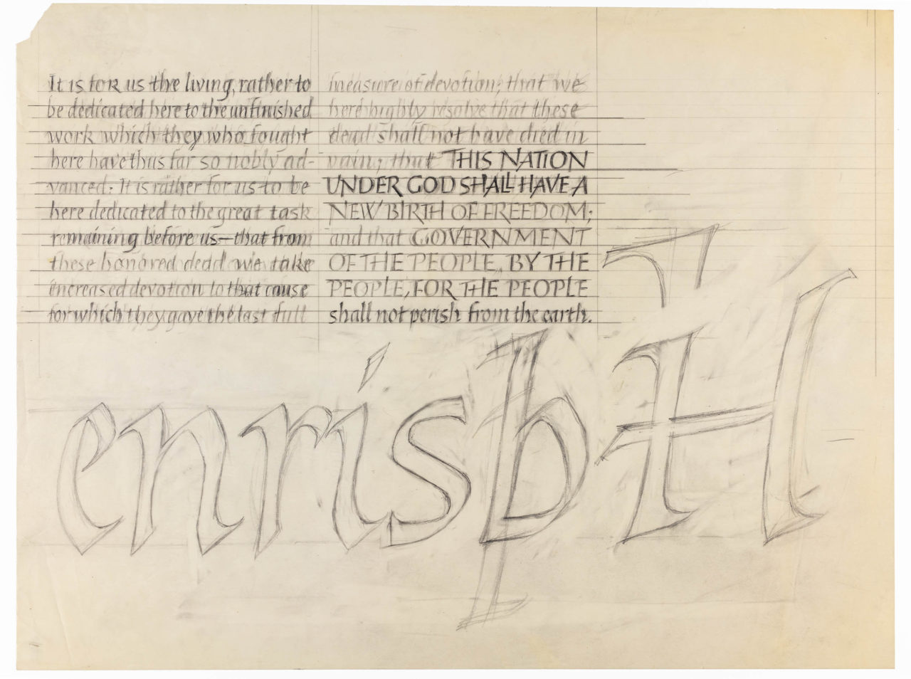 Gettysburg Address sketch
