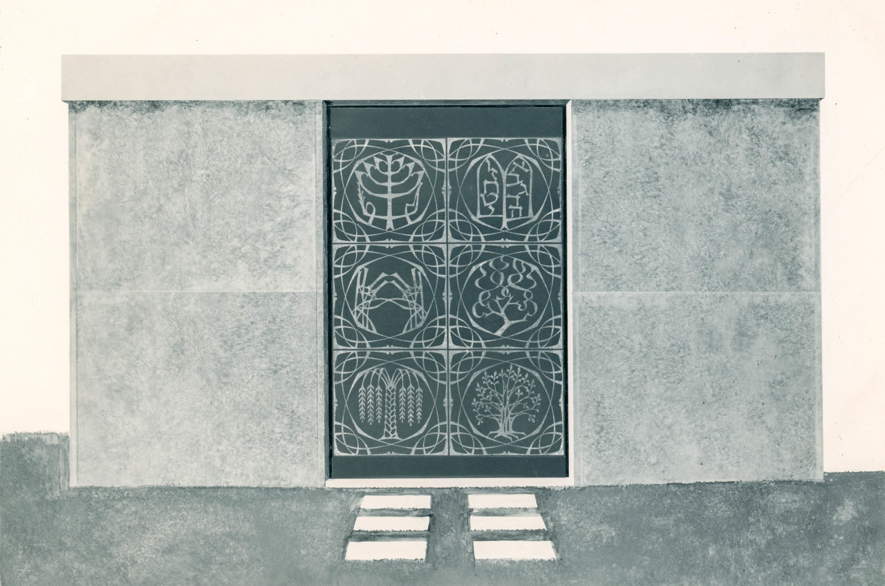 Mausoleum door rendering