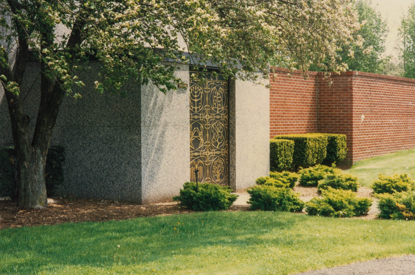 Mausoleum door at Beth Israel Memorial Park