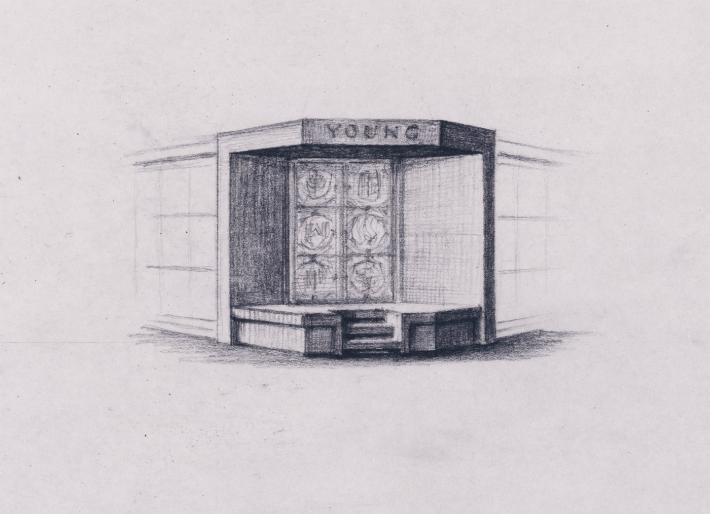 Mausoleum door rendering