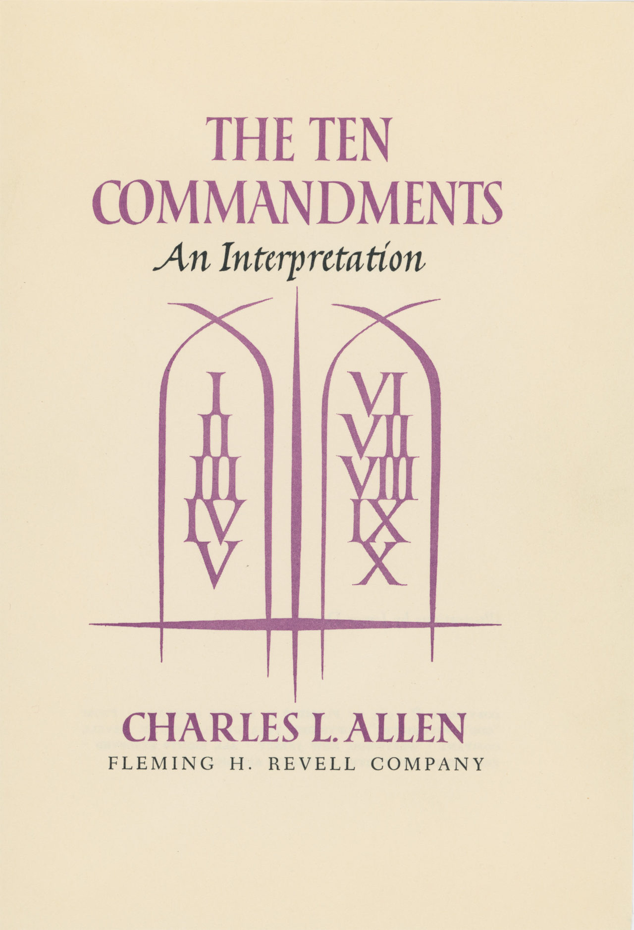 The Ten Commandments title page
