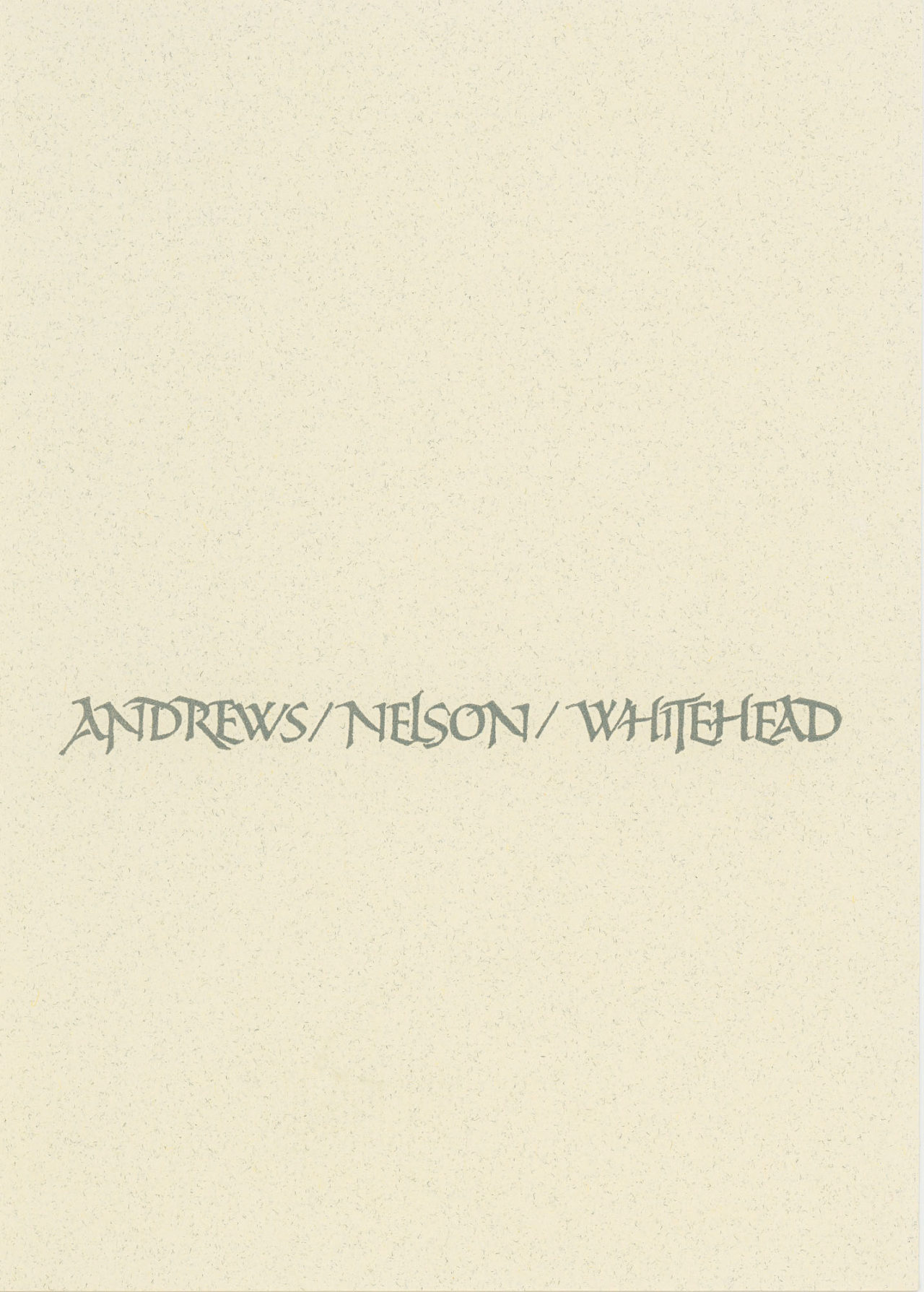 Andrews/Nelson/Whitehead greeting card inside