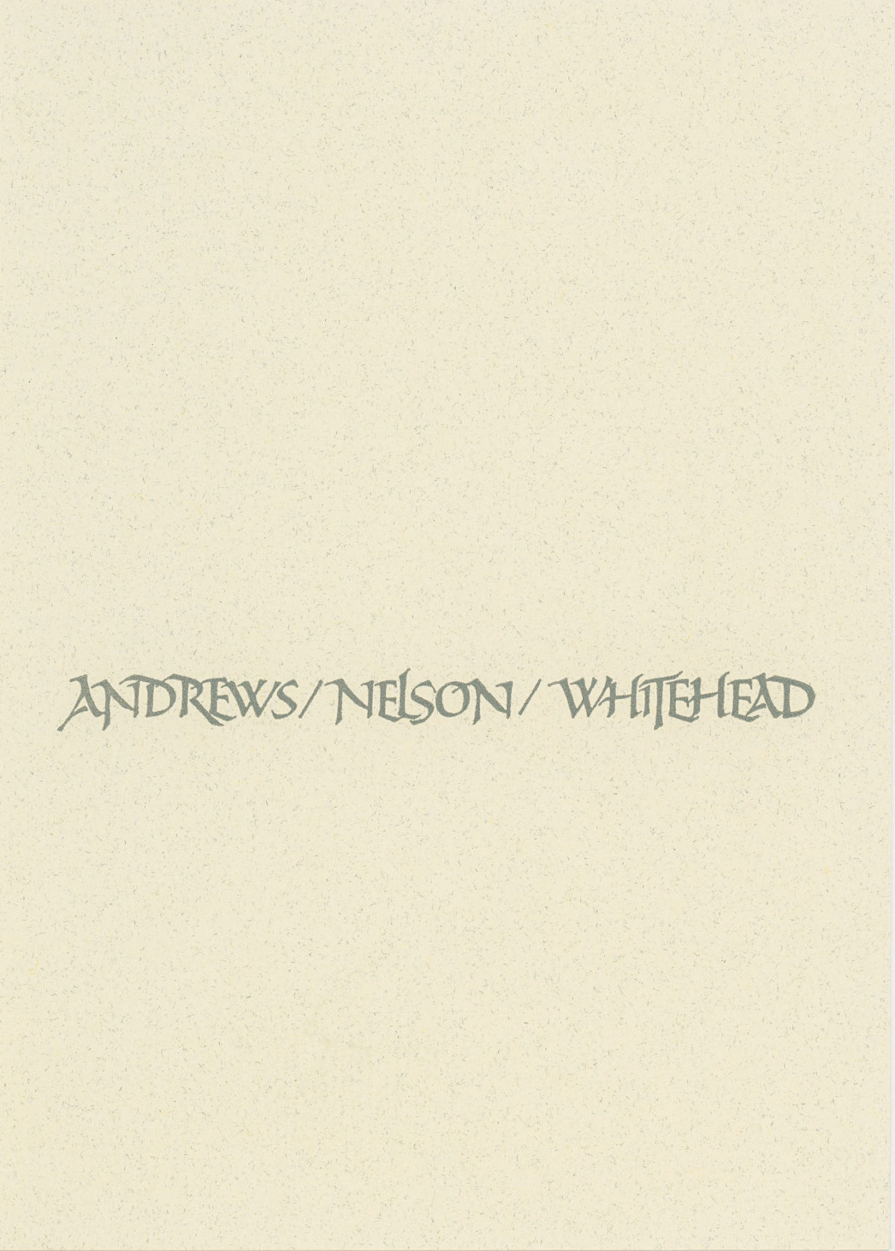 Andrews/Nelson/Whitehead greeting card inside