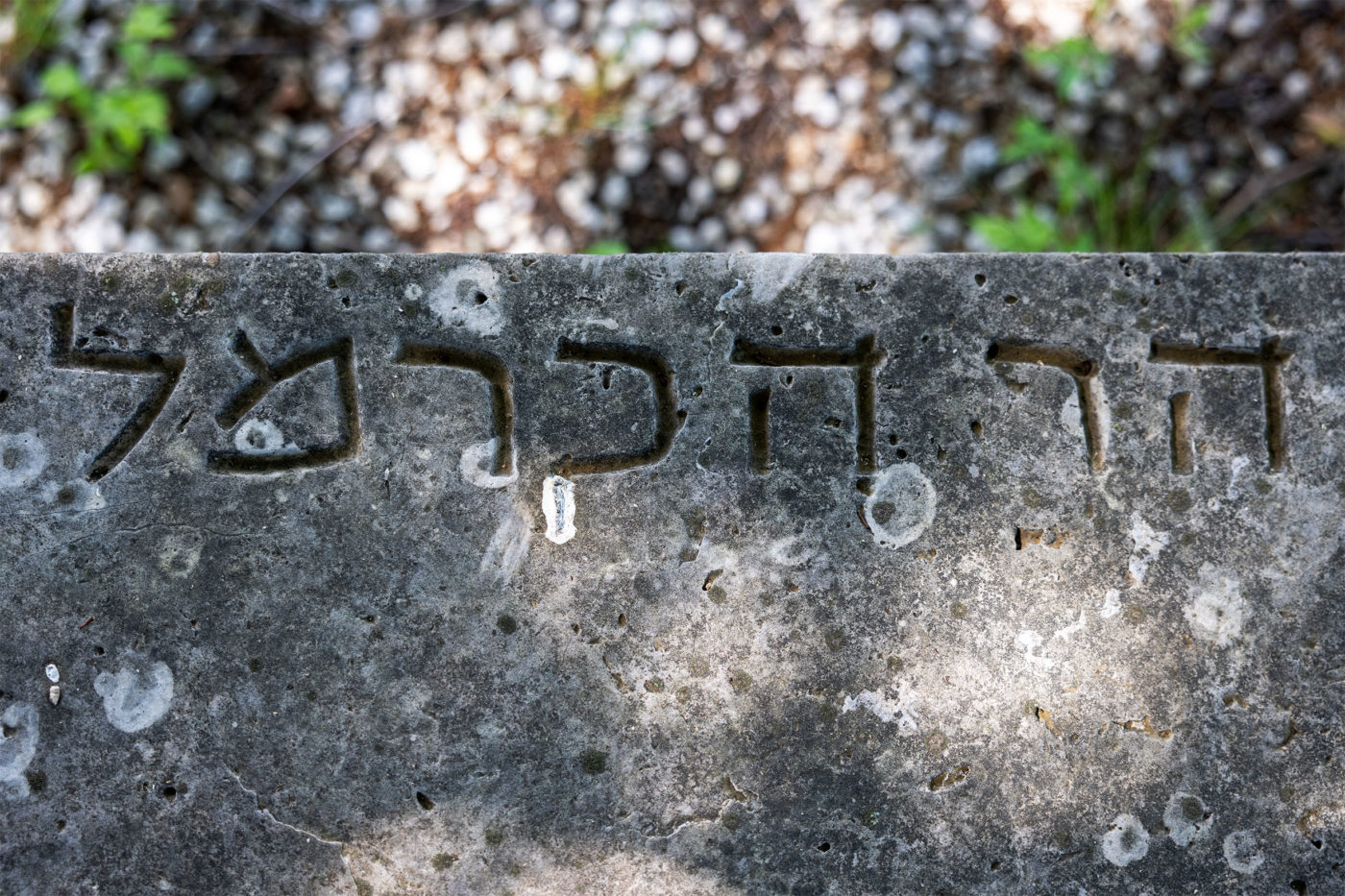 Stone bench, Mt. Carmel