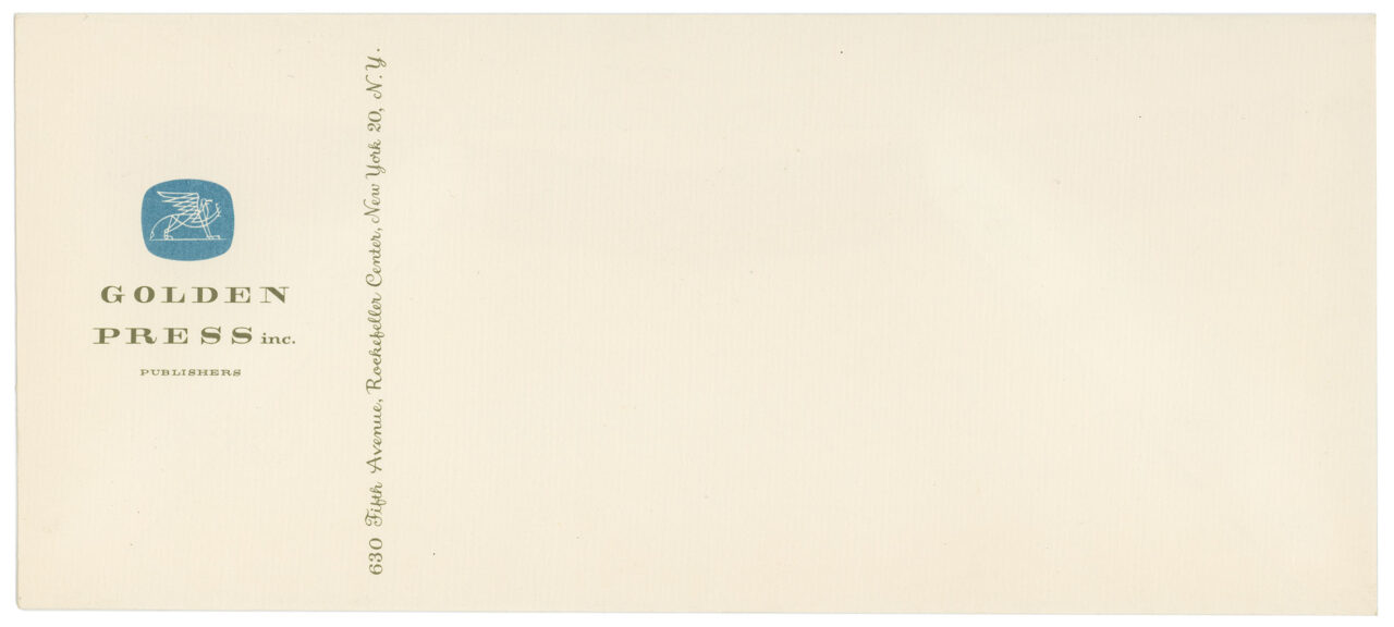 Golden Press envelope