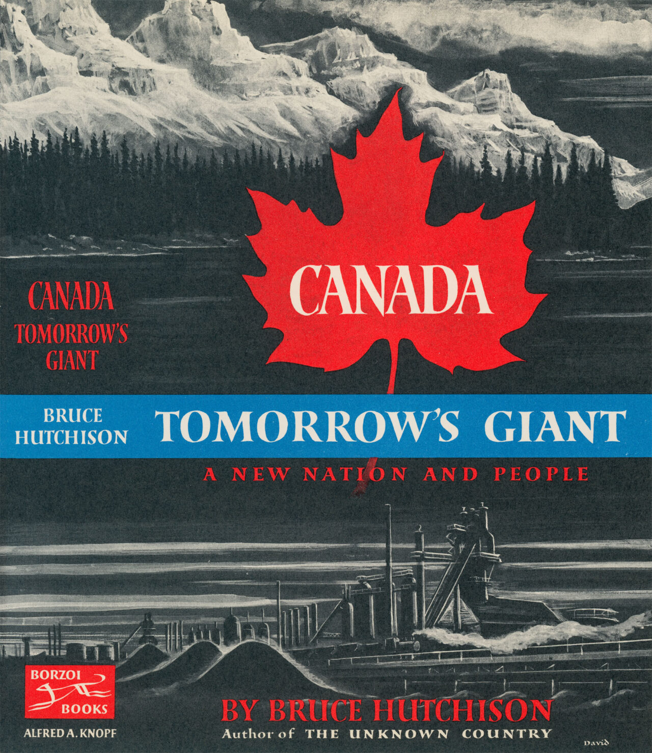 Dust jacket for Canada, Tomorrow‘s Giant